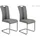 Hela Mid.you Schwingstuhl-Set, Anthrazit, Grau, Metall, Textil, U-Form, 43x98x56 cm, mit Griff, Esszimmer, Stühle, Esszimmerstühle, Schwingstühle