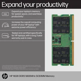 HP 16 GB 5600 MHz DDR5 RAM Arbeitsspeicher