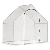 Outsunny Gewächshaus Kunststoff Weiß Folie 180 cm 1 m2