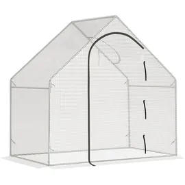 Outsunny Gewächshaus Kunststoff Weiß Folie 180 cm 1 m2