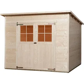 Weka Gartenhaus 325 2,99 x 2,50 m natur