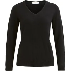 VILA V-Ausschnitt-Pullover Schwarz XS