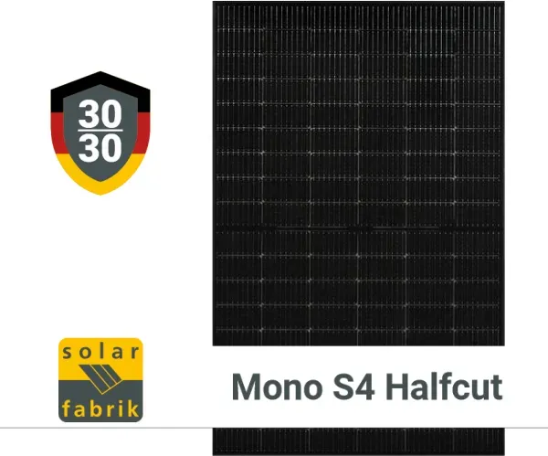 Solar Fabrik S4 Halfcut Trend Black 440W TOPCon Glas/Glas bifacial BF