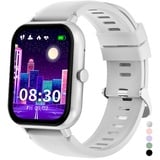 JUBUNRER Smartwatch Kinder Jungen Mädchen Kinderuhr Herzfrequenz Schlaf Schrittzähler Wecker Sport Spiel IP68 Wasserdicht Fitness Tracker Fitnessuhr Kinder Uhr Smart Watch Kids für Teenager Geschenke