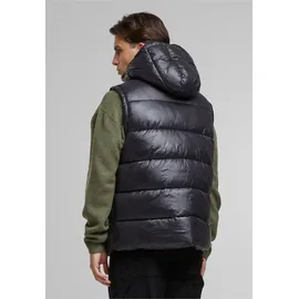 URBAN CLASSICS Recycled Hooded Puffer Weste Black 2XL