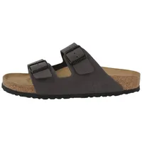 Birkenstock Arizona Birko-Flor Nubuk normal Herren Sandale Sandaletten, Sommerschuhe, Badeschuhe, Riemchen, Schlappen grau 40 EU
