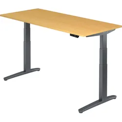 bümö elektrisch höhenverstellbarer Schreibtisch 180x80 cm mit Memory-Steuerung - Design Schreibtisch höhenverstellbar elektrisch, elektrischer