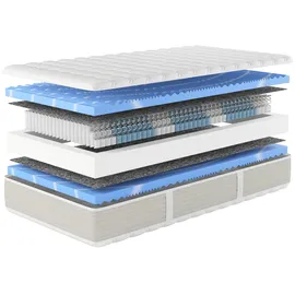 Hn8 Schlafsysteme Hn8 Taschenfederkernmatratze XXL Gelstar T-1000 80 x 200 cm H4