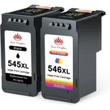 Toner Kingdom PG-545XL CL-546XL Kompatibel für Canon Druckerpatronen 545 546 XL für Canon TS3450 Tintenpatronen für Pixma TS3350 TS3150 TS3351 TS3452 TR4550 TR4551 TR4650 MX495 Tinte (Schwarz, Farbe)