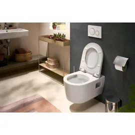 Hansgrohe EluPura Original S Wand-WC mit WC-Sitz Weiß spülrandlos
