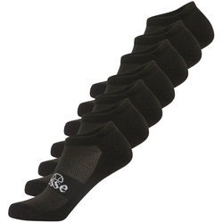 ellesse Unisex Sneaker Socken ARADO, 7 Paar - Trainer Liner, Logo Schwarz 43-46,5