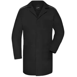 Arbeitsmantel Materialmix JN888, schwarz, Größe XL - schwarz - XL