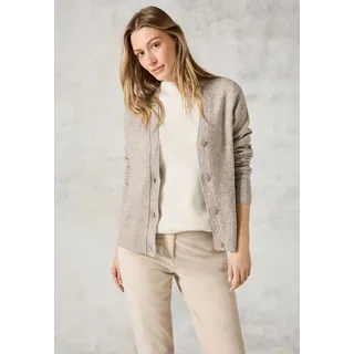 Cecil Cardigan mit Knopfleiste Milky caramel melange), M (40), beige