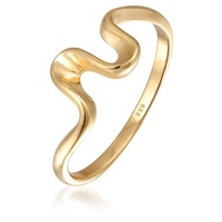 Elli PREMIUM Wellen Wave Strand Maritim 585 Gelbgold Ringe Damen