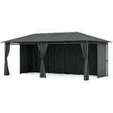 Blumfeldt Mondo 3 x 6 m inkl. 4 Seitenteile Dunkelgrau