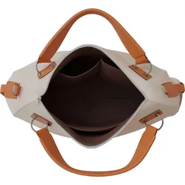 KMISSO 30669 Shopper Veganes Leder Beige/Brown