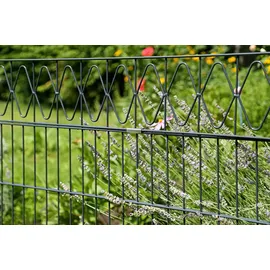 GAH Alberts Alberts Doppelstabmatten-Grundset Eleganz 200 x 120 cm 20 m, anthrazit