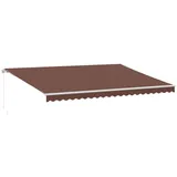 vidaXL Markise 500 x 300 cm braun