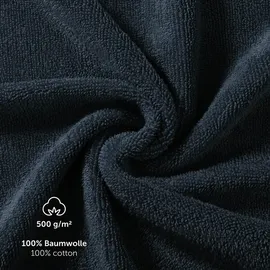 Blumtal Handtuch 80 x 200 cm dunkelblau