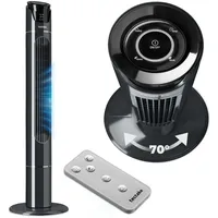 Tectake Turmventilator 110 cm Anthrazit