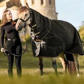 Bucas Irish Turnout Light - Neck Set in Black/Gold Größe:115