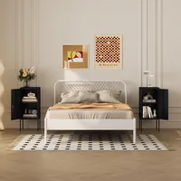 [en.casa] Nachtschrank Hausjärvi 2er Set Türgriff rechts und links