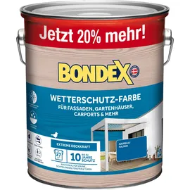 Bondex Wetterschutzfarbe Azurblau 3 l