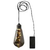 Star Trading Vintage-LED-Dekoleuchte Glow mit Timer, rauch