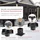 SOTech Zaun-Set 90 x 90 mm Schwarz/Stahl