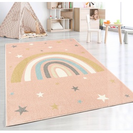 the carpet carpet Moderner Kinderteppich, Pflegeleicht, Regenbogen