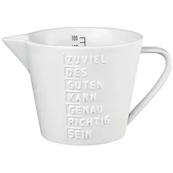 Messbecher ZUVIEL DES GUTEN,,, - weiß