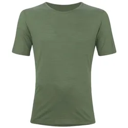 Löffler Wander-/Freizeit Tshirt Merino-Tencel (Merinowolle, atmungsaktiv) pinegrün Herren