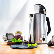 First Austria Edelstahl Wasserkocher 1,7 l Silber