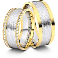 Trauringe Bramsche 750er Weifl-/Gelbgold - 4476