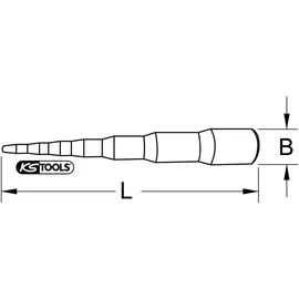 KS Tools Universal-Stufenschlüssel 6-stufig, 3/16-5/8
