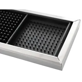 Was Barmatte mit Edelstahlrahmen, 60 x 10 cm,