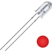 Quadrios 2111O178 LED bedrahtet Rot Rund 5 mm 2500 mcd 25° ° 20 mA 2 v