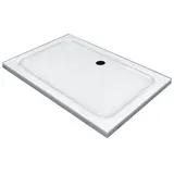Glaszentrum Hagen - Acryla' 140x90x5 Cm Flache Duschtasse Weiß Rechteck + Siphon