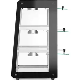 HENDI Beheiztes Thekendisplay, Schwarz, 220-240V/500W, 472x447x(H)775mm
