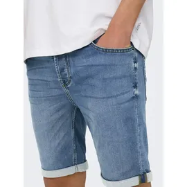 Only & Sons Jeansshorts in Blau XXL
