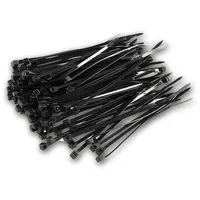 ChiliTec Kabelbinder 100 x 2,5mm 100 Stück Wetterfest UV beständig Hohe Zugfestigkeit Schwarz