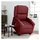 vidaXL Massagesessel mit Aufstehhilfe Kunstleder 144,5 x 82 x 0 cm Weinrot elektrisch