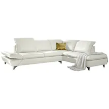 W.Schillig Ecksofa taoo, elegant und zeitlos, bequem, L-Form, mit Sitziefenverstellung & Kopfteilverstellung beige