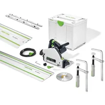 Festool Tauchsäge TS 55 FQ-Plus-FS inkl. 2 x Führungsschiene FS 1400/2 + Verbindungsstück FSV + FSZ 120 + Systainer SYS 3 M 337