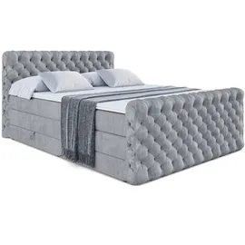 altdecor Boxspringbett BOXI8-Z KING 160 x 200 cm H3/Grau