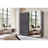 Schwebetürenschrank Schlafzimmerschrank Schiebetürenschrank Schrank "Harv I" 180 cm - Grau