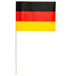 10 Papier Fahnen Deutschland 20 x 30 cm Handfahnen