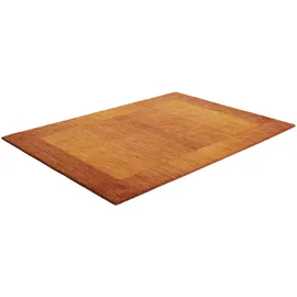 THEKO Wollteppich THEKO "Gabbeh Super, Handweb, auch als Läufer erhältlich, reine Wolle" Gr. 1, braun (rostbraun), B:60cm H:9mm L:90cm, Wolle, Teppiche, Schlafzimmer, Wohnzimmer, Esszimmer, auch als Bettumrandung