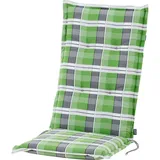 BURI Hochlehnerauflage Hochlehner Gartenstuhlauflagen Sitzkissen Sitzauflage Stuhlauflage, (1 St) grau|grün