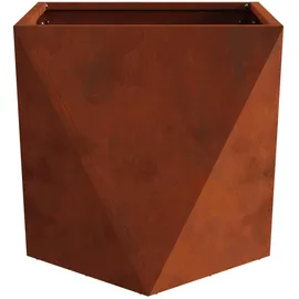 vidaXL Pflanzkübel Rostig 40 x 40 x 40 cm Wetterfeststahl